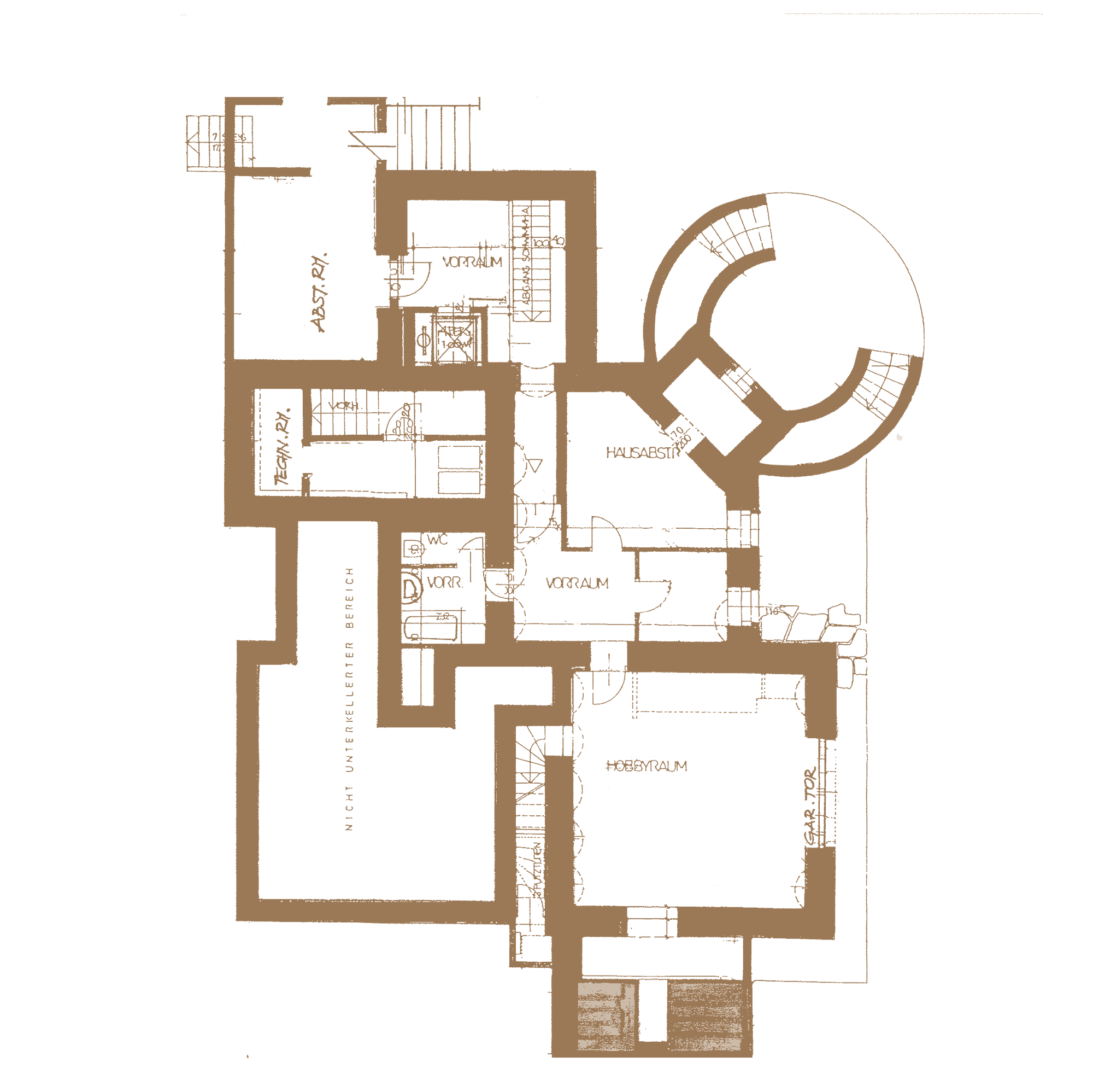 Kellergeschoss in Villa in Baden