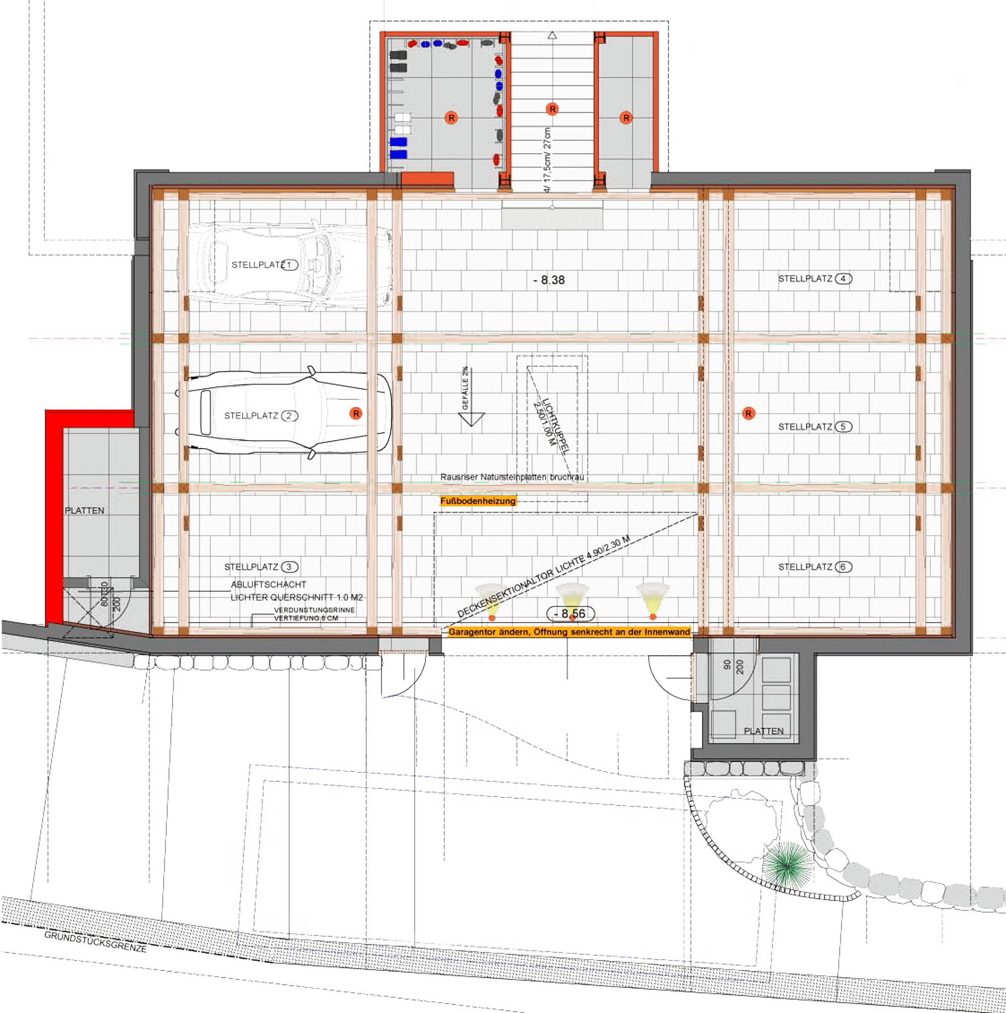 Grundriss Untergeschoss Chalet am Lutzenberg