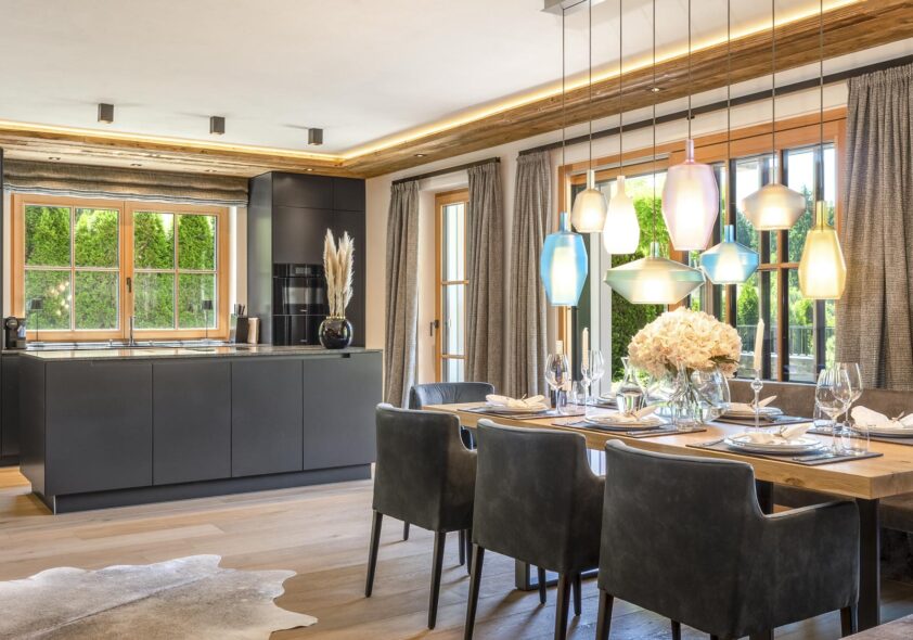 Außenansicht des exklusiven Alpin-Apartmens in Kitzbühel